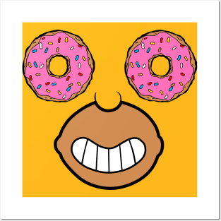 Donut face Posters and Art